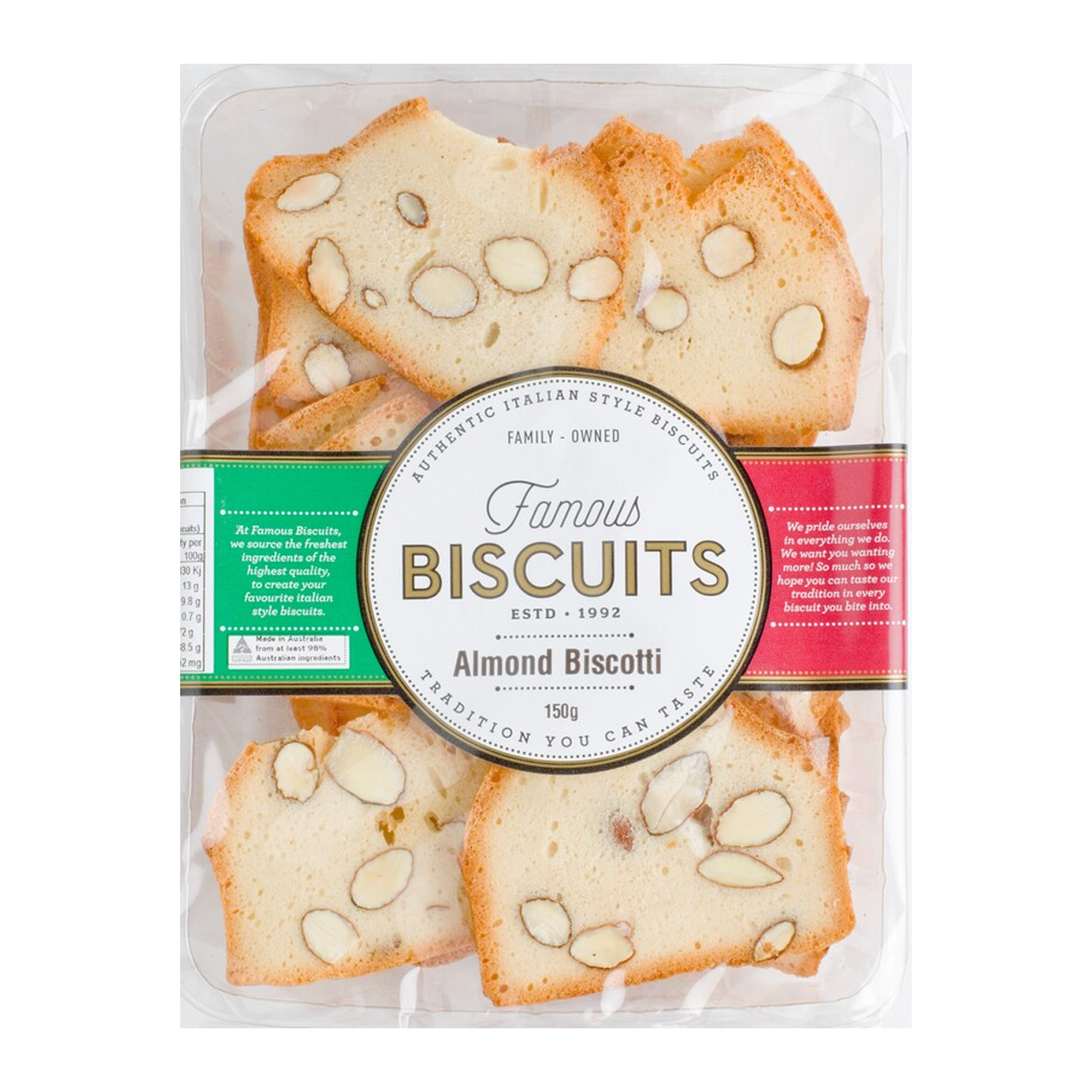 Famous Biscuits Almond Biscotti 150g