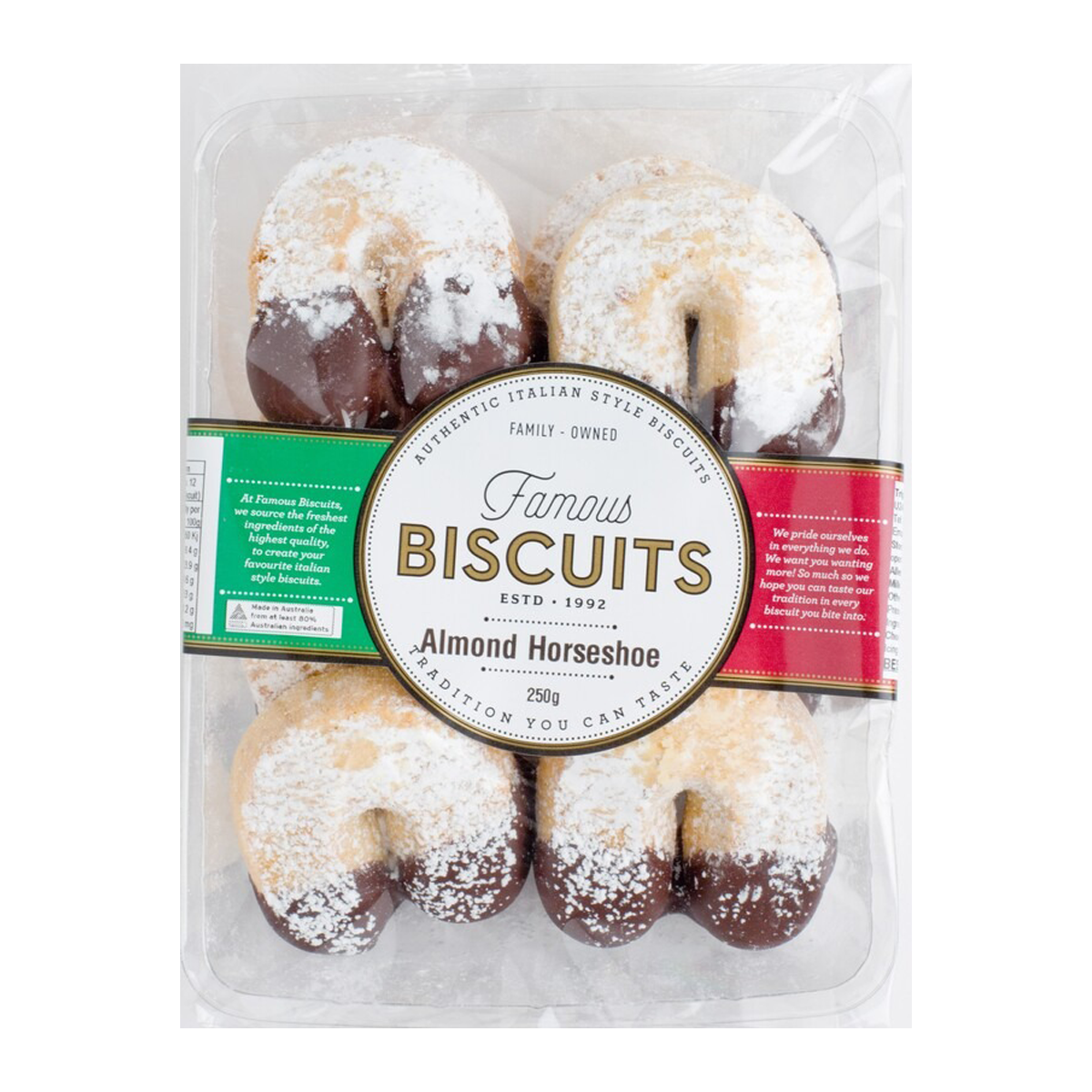 Famous Biscuits Almond Horseshoe 250g