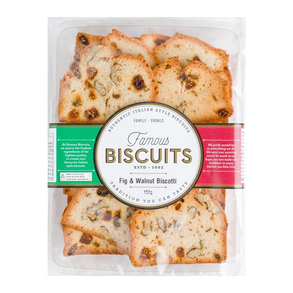 Famous Biscuits Fig and Walnut Biscotti 150g