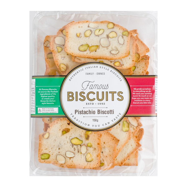 Famous Biscuits Pistachio Biscotti 150g