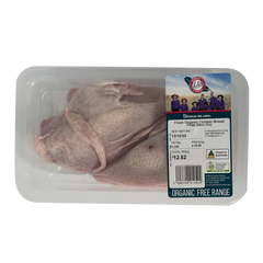 Hobbs Organic Chicken Breast Skin On 350-500g