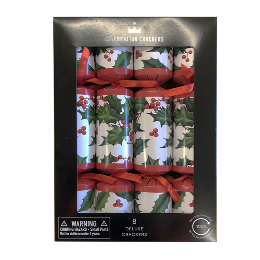 Celebration Crackers Christmas Holly x8