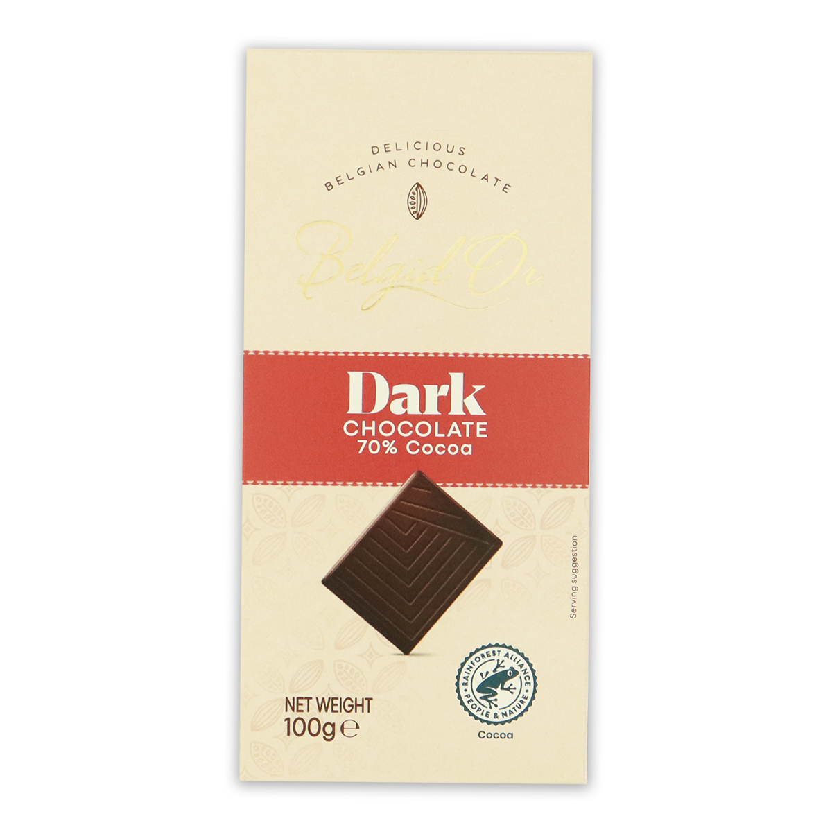 BelgidOr Tablet 70% Dark Chocolate 100g