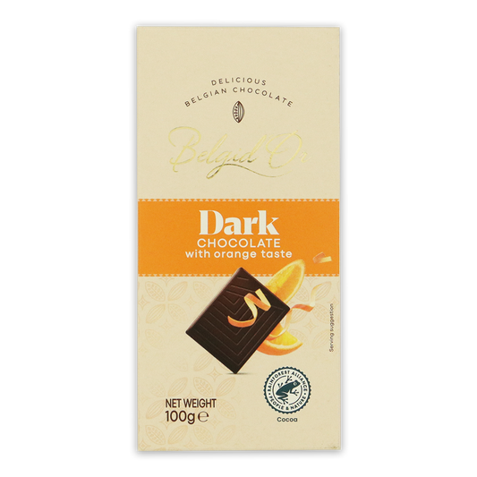 BelgidOr Tablet Orange Dark Chocolate 100g