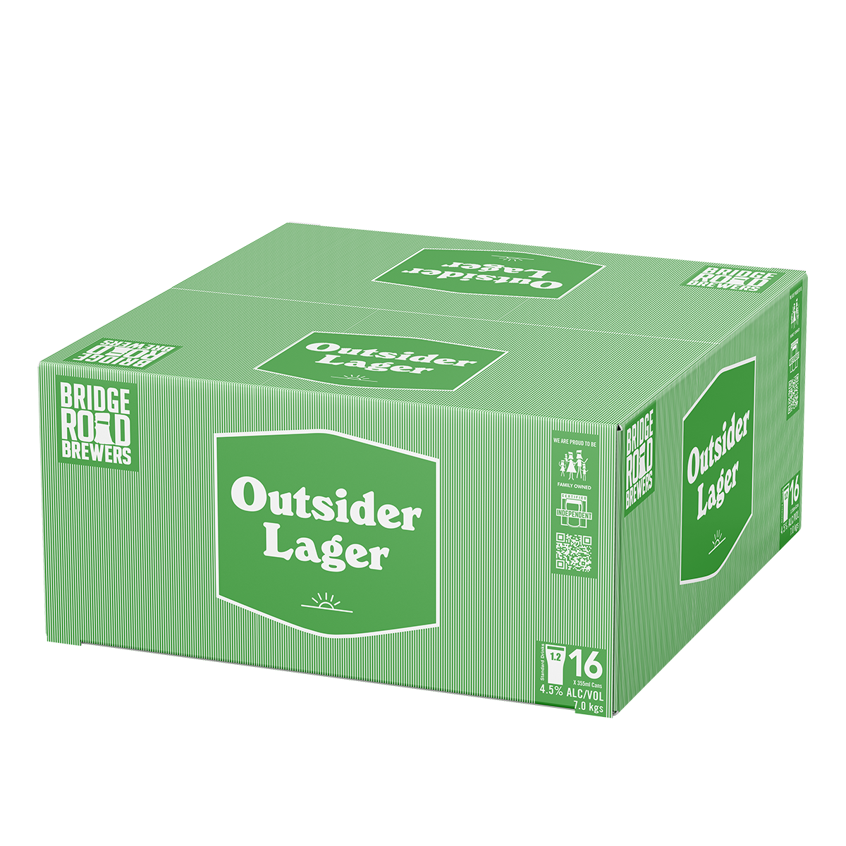Bridge Road Brewers Outside Lager 16 x 355ml