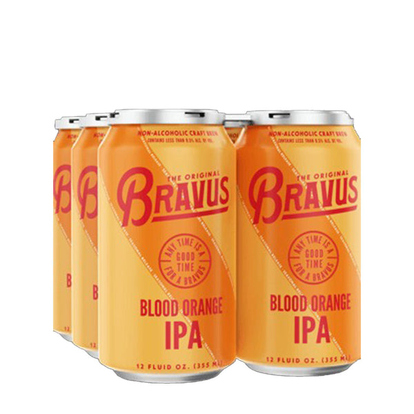 Bravus Non Alcoholic Blood Orange IPA Beer 4x355mL