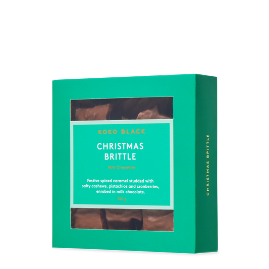 Koko Black Milk Chocolate Christmas Brittle 130g