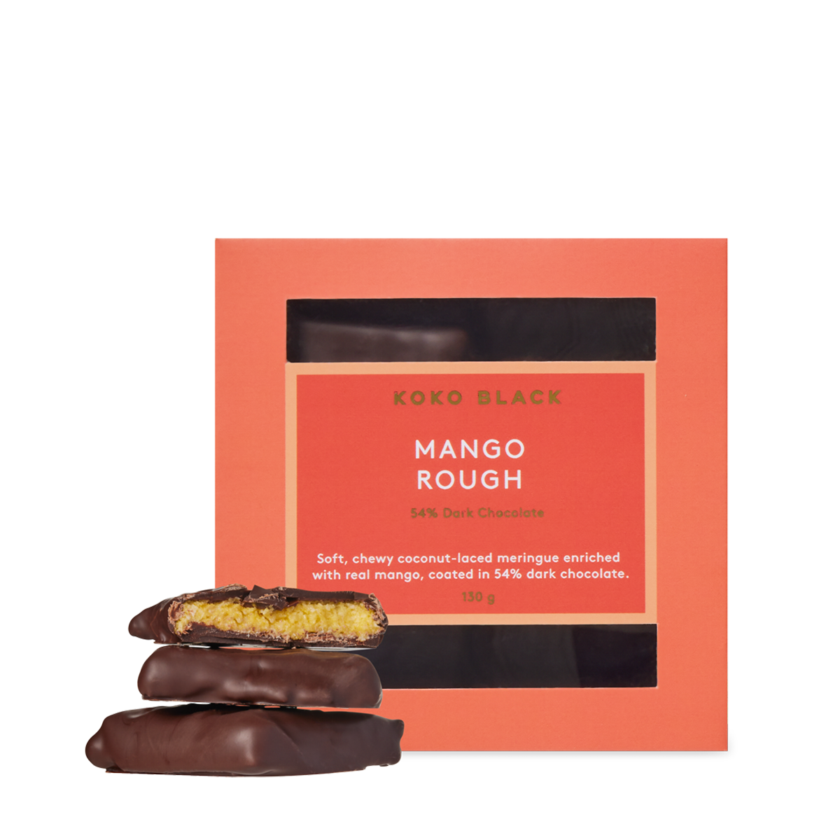 Koko Black Dark Chocolate Mango Rough 130g