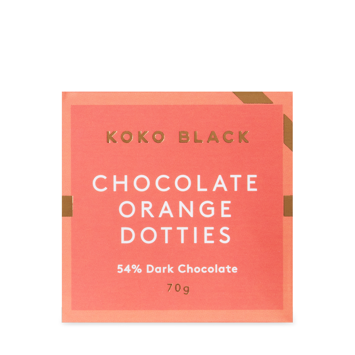 Koko Black Dark Chocolate Orange Dark Dotties Cube 70g