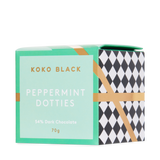 Koko Black Dark Chocolate Peppermint Dark Dotties Cube 70g