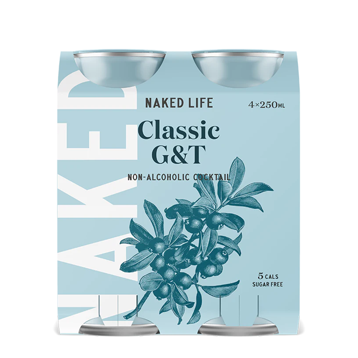 Naked Life Cocktail Classic Gin and Tonic 4 x 250ml | Harris Farm Online