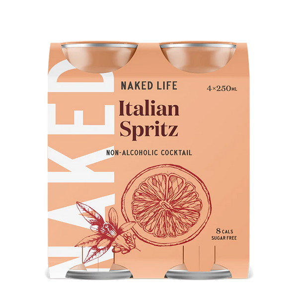 Naked Life Cocktail Italian Spritz 4 x 250ml | Harris Farm Online