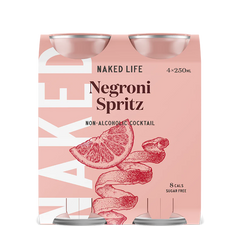 Naked Life Cocktail Negroni Spritz 4 x 250ml | Harris Farm Online