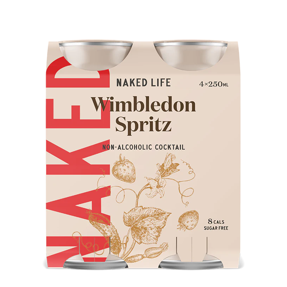 Naked Life Non Alcoholic Cocktail Wimbledon Spritz 4 x 250ml | Harris Farm Online