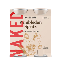 Naked Life Non Alcoholic Cocktail Wimbledon Spritz 4 x 250ml | Harris Farm Online