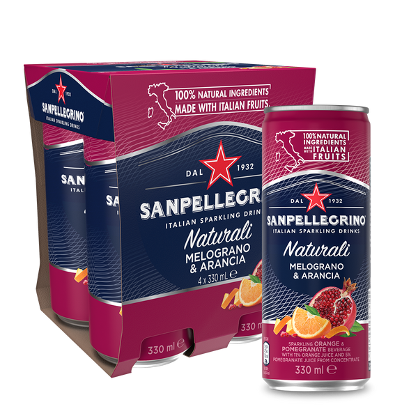 San Pellegrino Melograno and Arancia 4 x 330ml