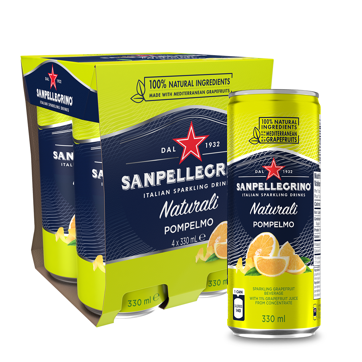 San Pellegrino Pompelmo 4x330mL