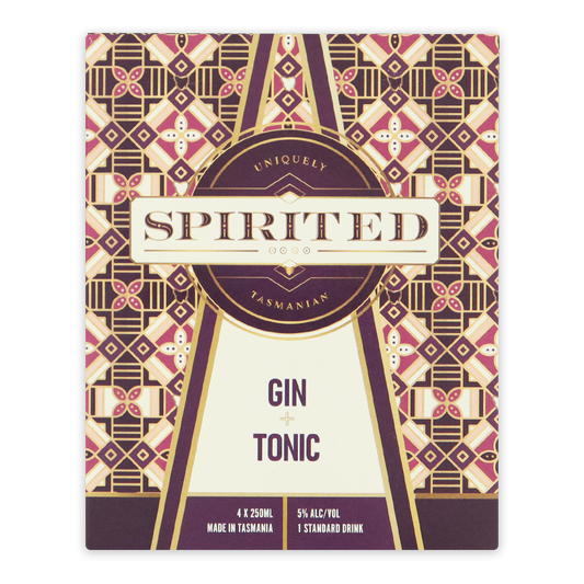 Spirited Sparkling Gin and Tonic Can 4 x 250ml