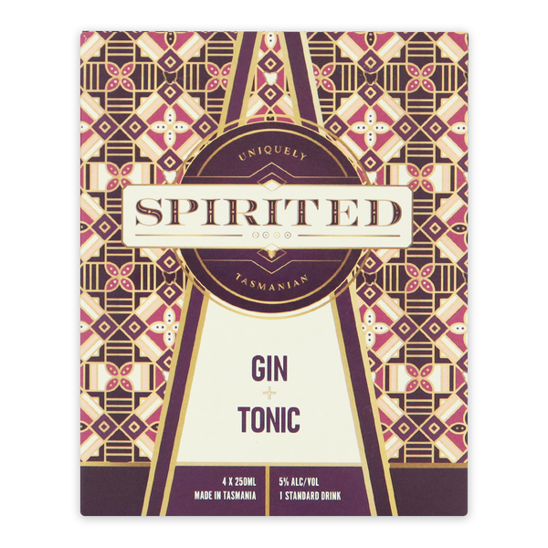 Spirited Sparkling Gin and Tonic Can 4 x 250ml