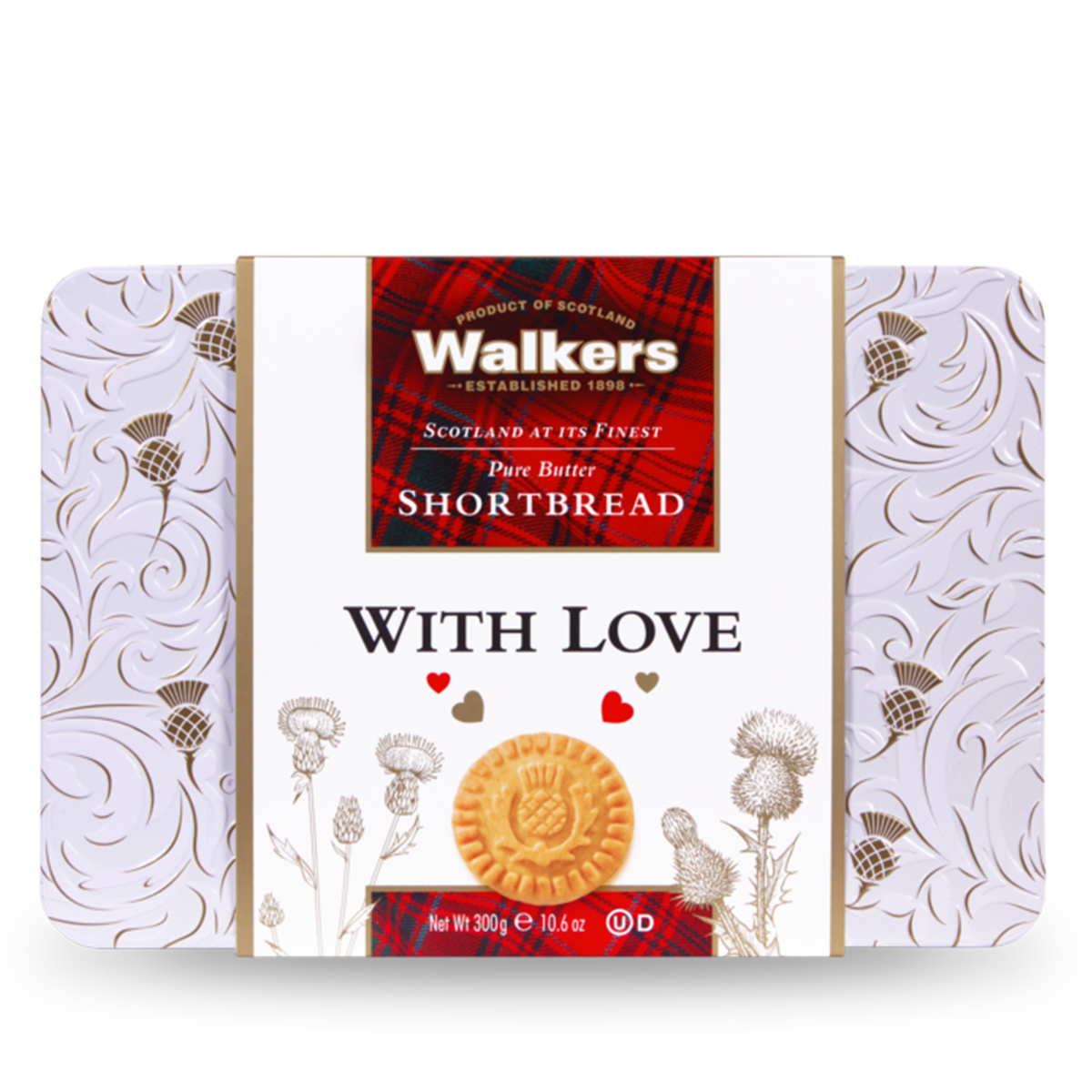 Walkers Shortbread With Love Thistle Tin  | Harris Farm Online