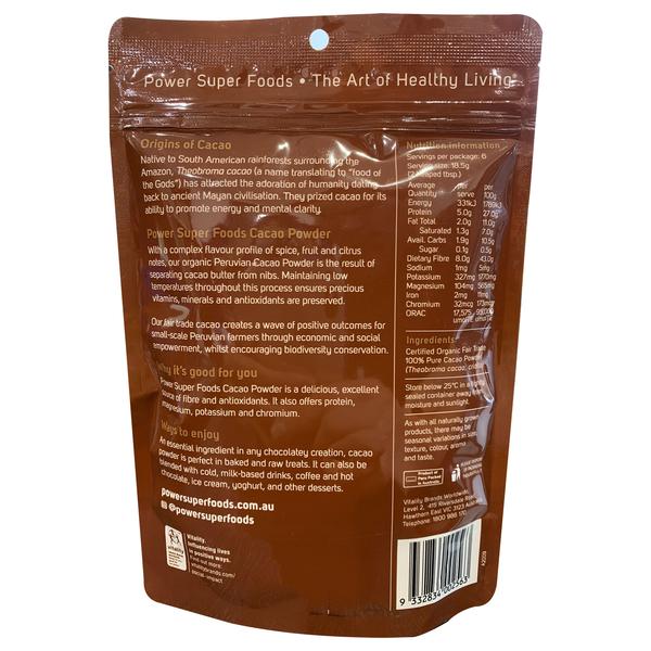 Buy Power Super Foods - Cacao Powder Organic from Harris Farm Online