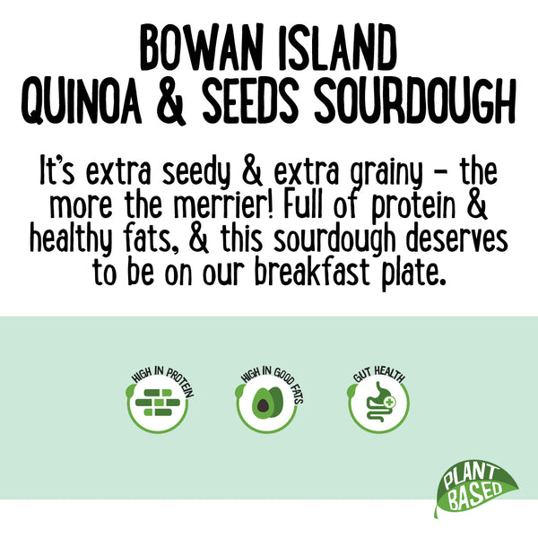Bowan Island Sliced Quinoa Grains and Seeds Sourdough 800g