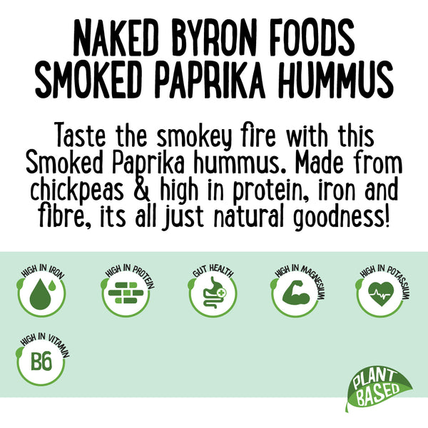 Naked Byron Foods Vegan Hummus Smoked Paprika 270g