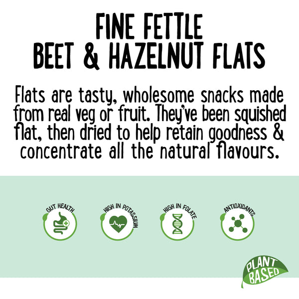 Fine Fettle Flats Beetroot and Hazelnut Crackers 80g