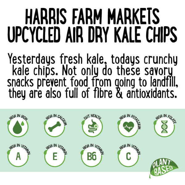 Harris Farm Upcycled Airdried Kale Chips 10g