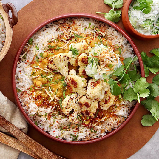 Coconut Dahl - with Roasted Cauliflower Coconut Cucumber Yoghurt and Basmati Rice | Harris Farm Online