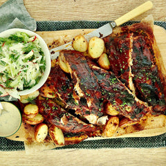 American Style Pork Ribs - with Fennel Celery Salad and Roasted Potatoes | Harris Farm Online