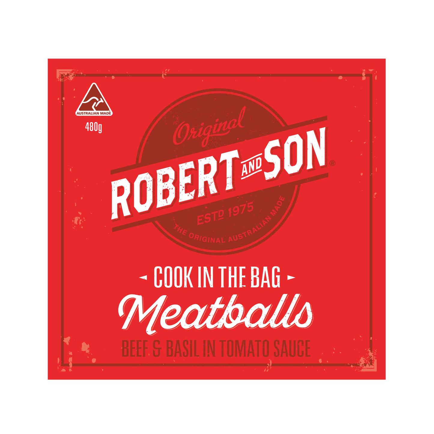 Robert & Son - Meatballs - Beef & Basil in Tomato Sauce (480g)