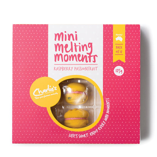 Charlies Rasp & Pass Melting Moments 125g , Grocery-Biscuits - HFM, Harris Farm Markets
