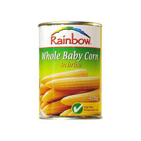 Rainbow Whole Baby Corn 425g , Grocery-Condiments - HFM, Harris Farm Markets
