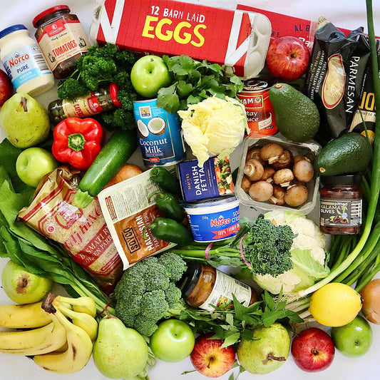 Dave's Vegetarian Recipe Box - Goan Vegetable Curry, Broccolini Frittata, Vegetable Peanut Stir Fry and Tomato Linguini  |  Harris Farm Online