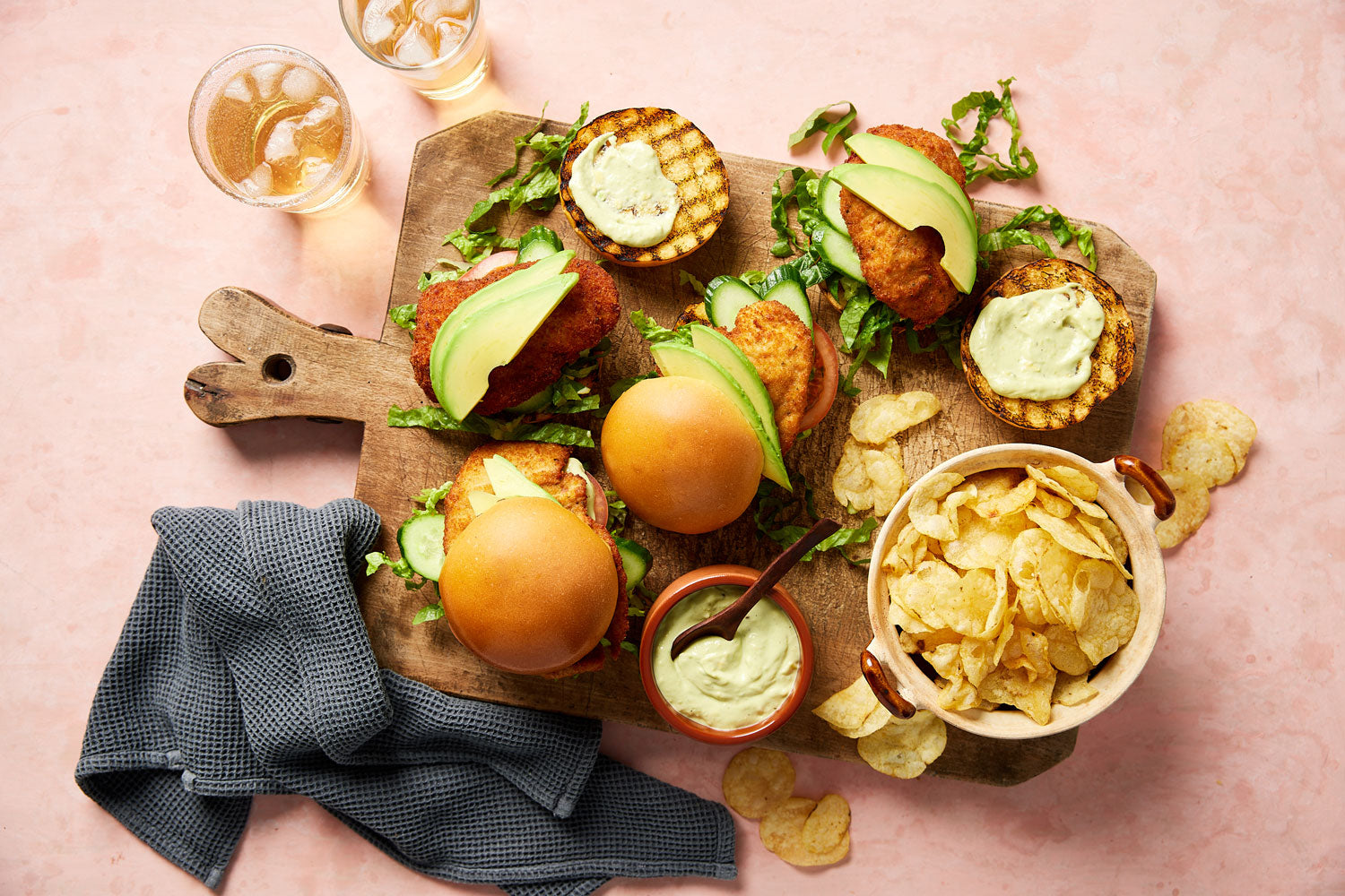 Chicken Schnitzel Burger - with Aioli & Potato Crisps | Harris Farm Online