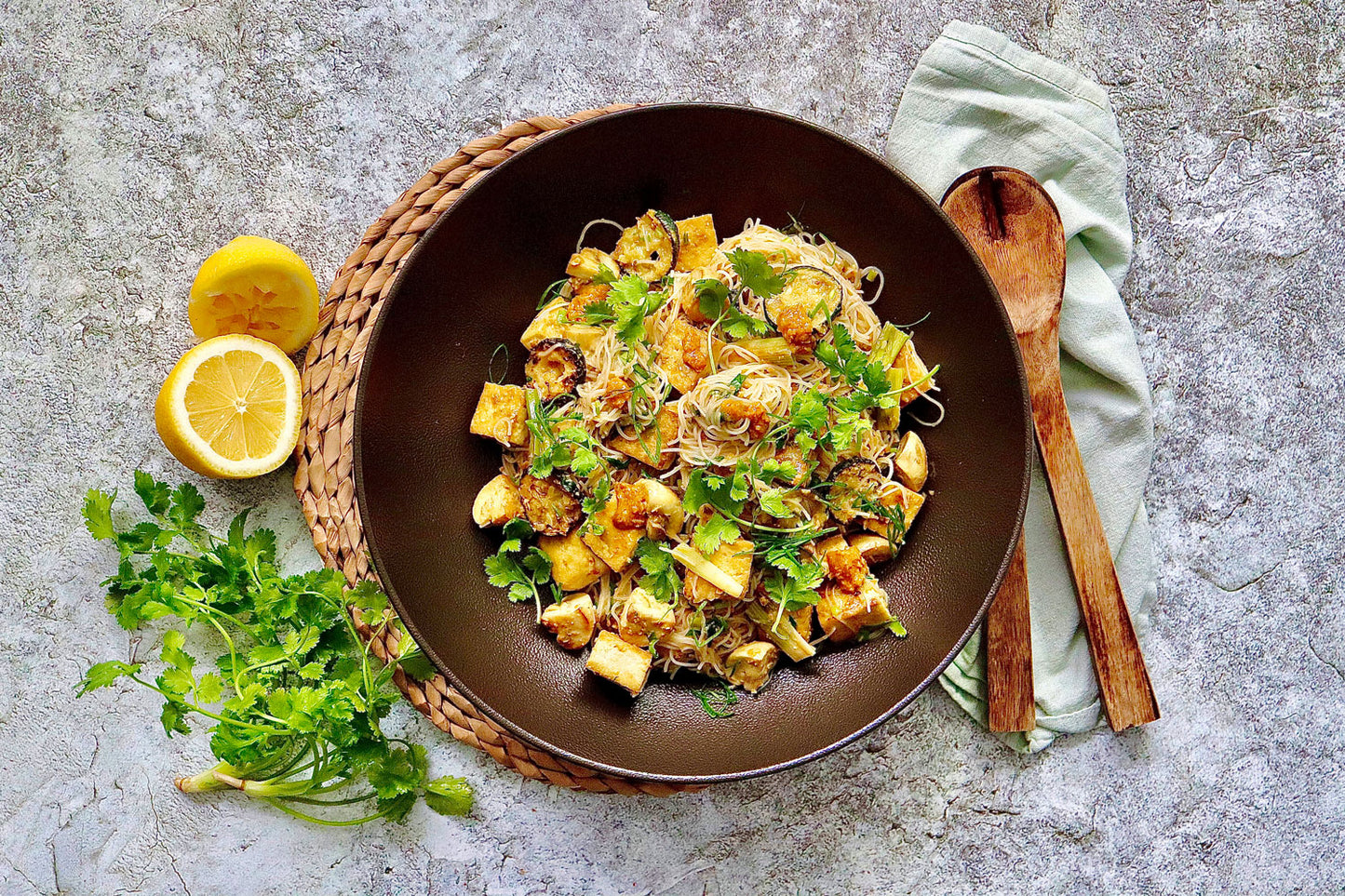 Coconut and Peanut Noodles - with Tofu and Stir Fry Veggies | Harris Farm Online