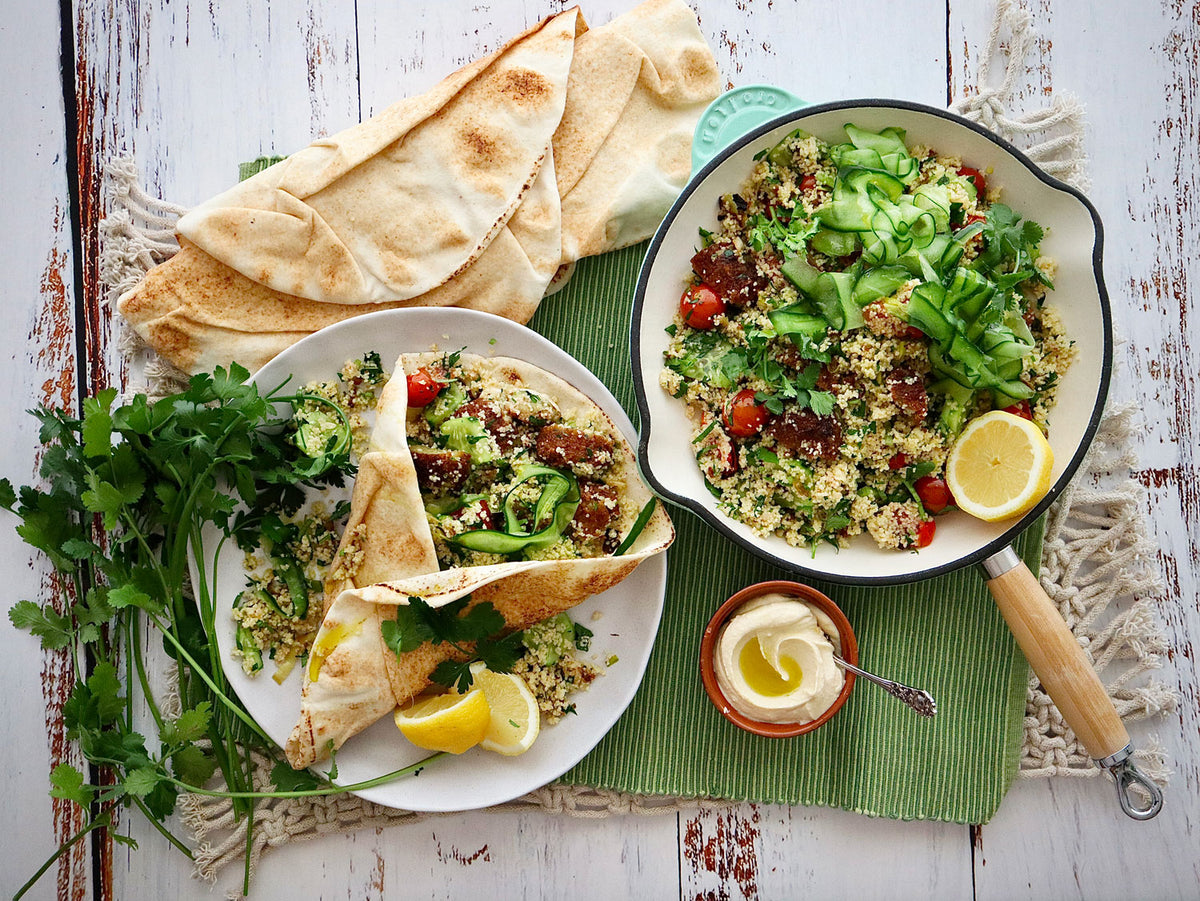 Falafel And Couscous Salad Roll | Harris Farm Online