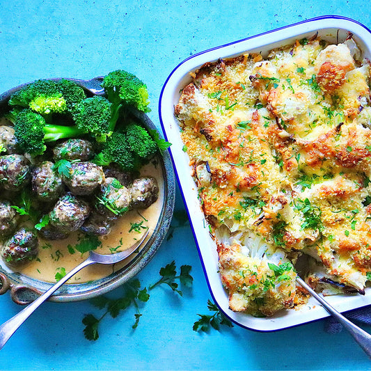 Swedish Style Meatballs - with Cauliflower Gratin | Harris Farm Online