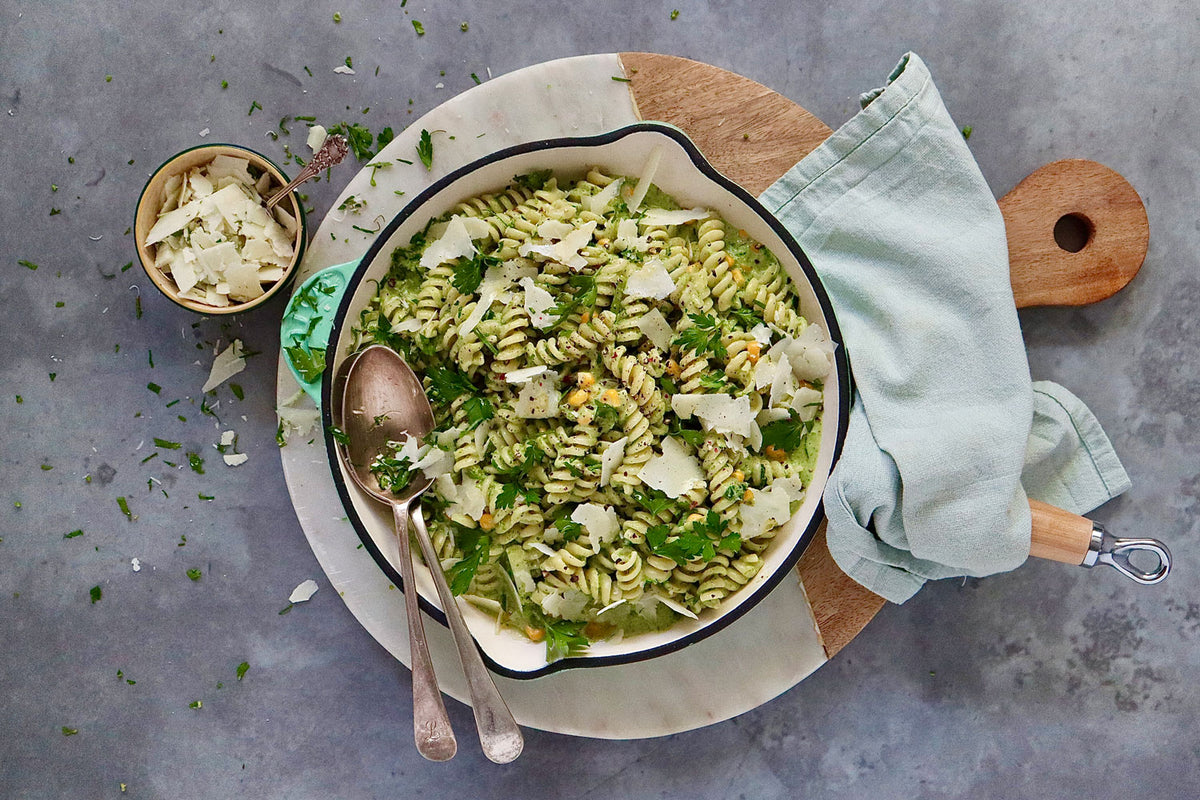 Fusilli Pasta - with Zucchini Corn and Parmesan | Harris Farm Online