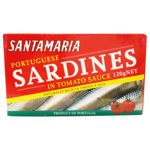 Santamaria Sardines Tomato 120g , Grocery-Can or Jar - HFM, Harris Farm Markets
