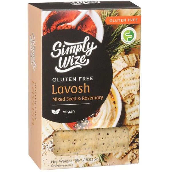 Simply Wize Gluten Free Lavosh Mixed Seeds and Rosemary | Harris Farm Online