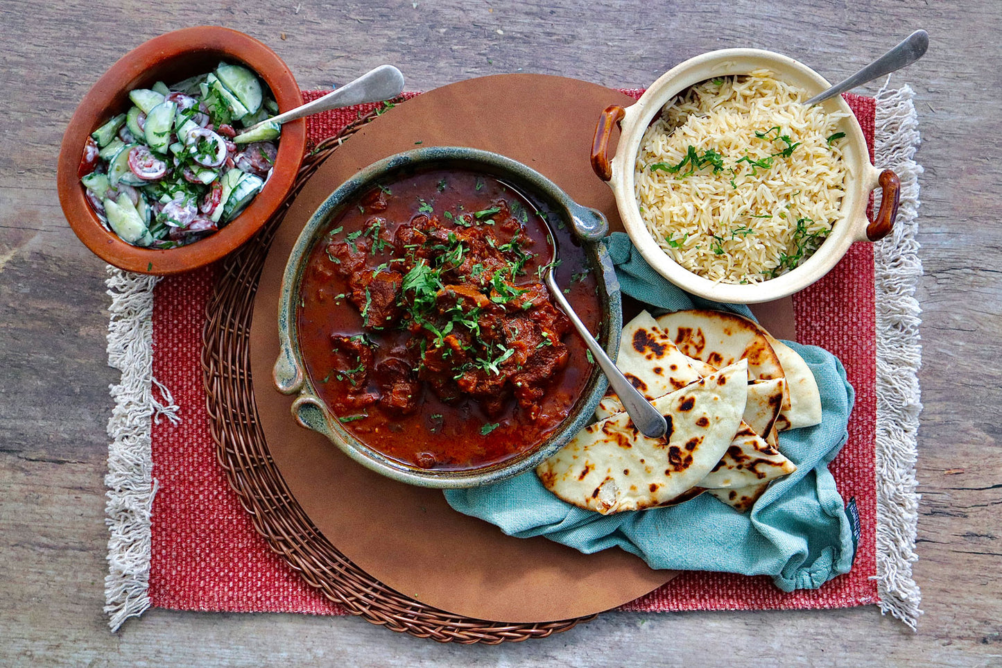 Beef Vindaloo - with Tomato and Cucumber Yoghurt Salsa