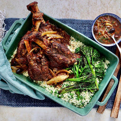 Moroccan Style Lamb Shanks - with Herbed Couscous