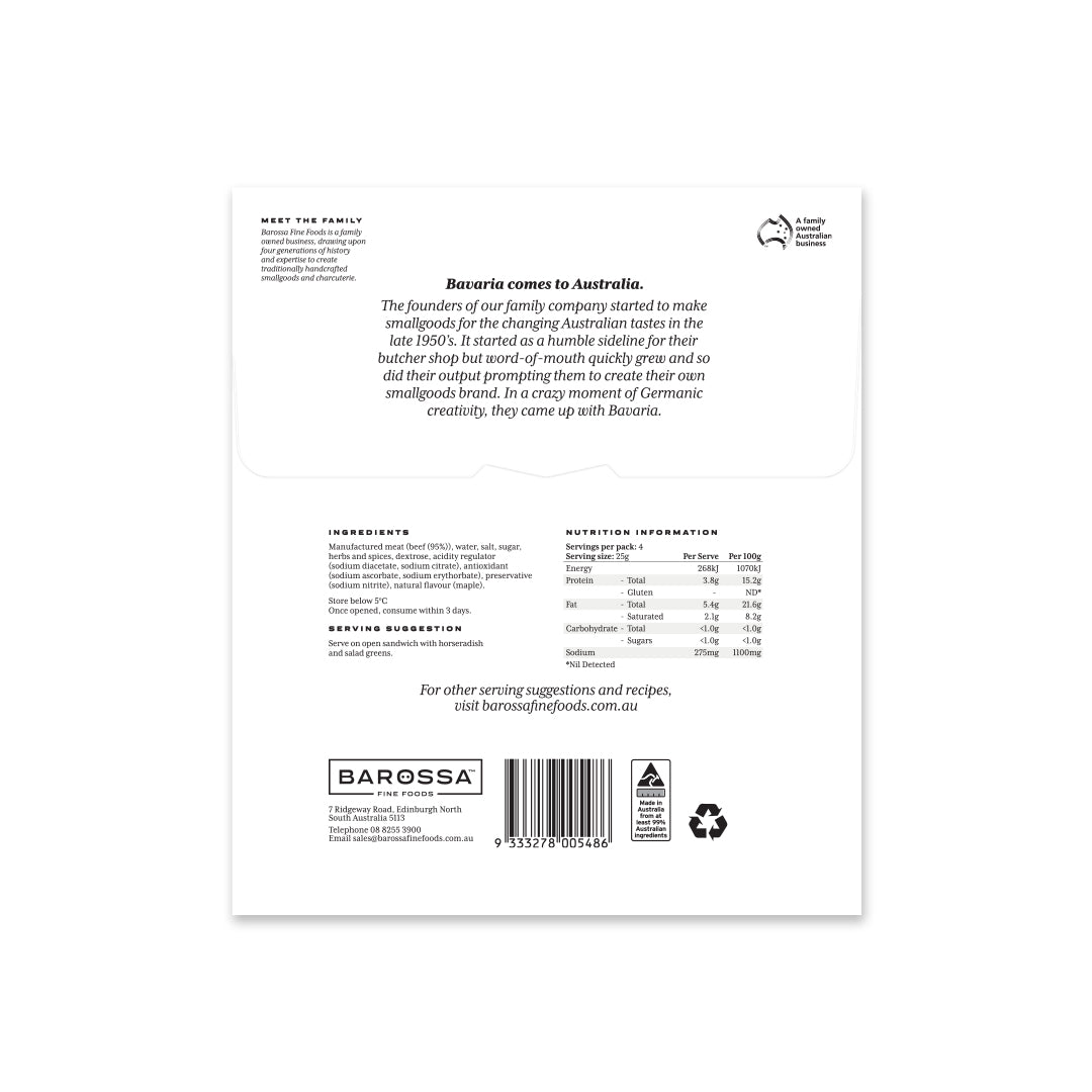 Barossa Fine Foods Smoked Wagyu Beef | Harris Farm Online