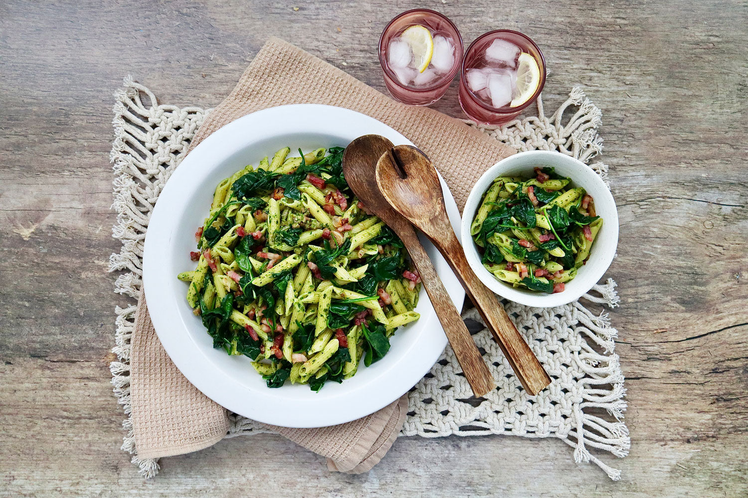 Pesto and Pancetta Penne Pasta  | Harris Farm Online