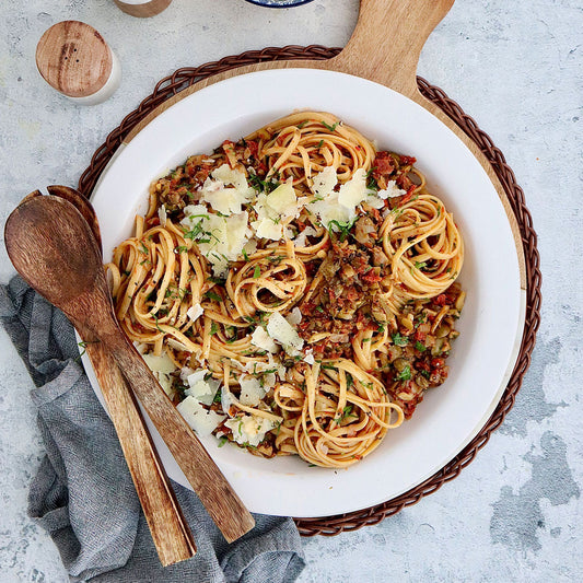 Semi Sundried Tomato, Olive and Capers Linguini - with Pecorino | Harris Farm Online