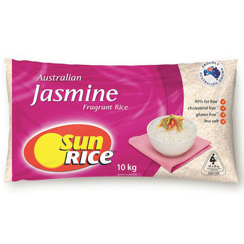 Sunrice Jasmine Rice 10kg , Grocery-Dry Goods - HFM, Harris Farm Markets
