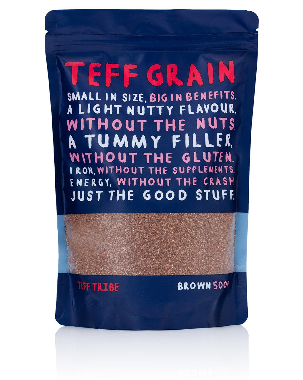 Teff Tribe Brown Grain 500g , Grocery-Grains - HFM, Harris Farm Markets
 - 1