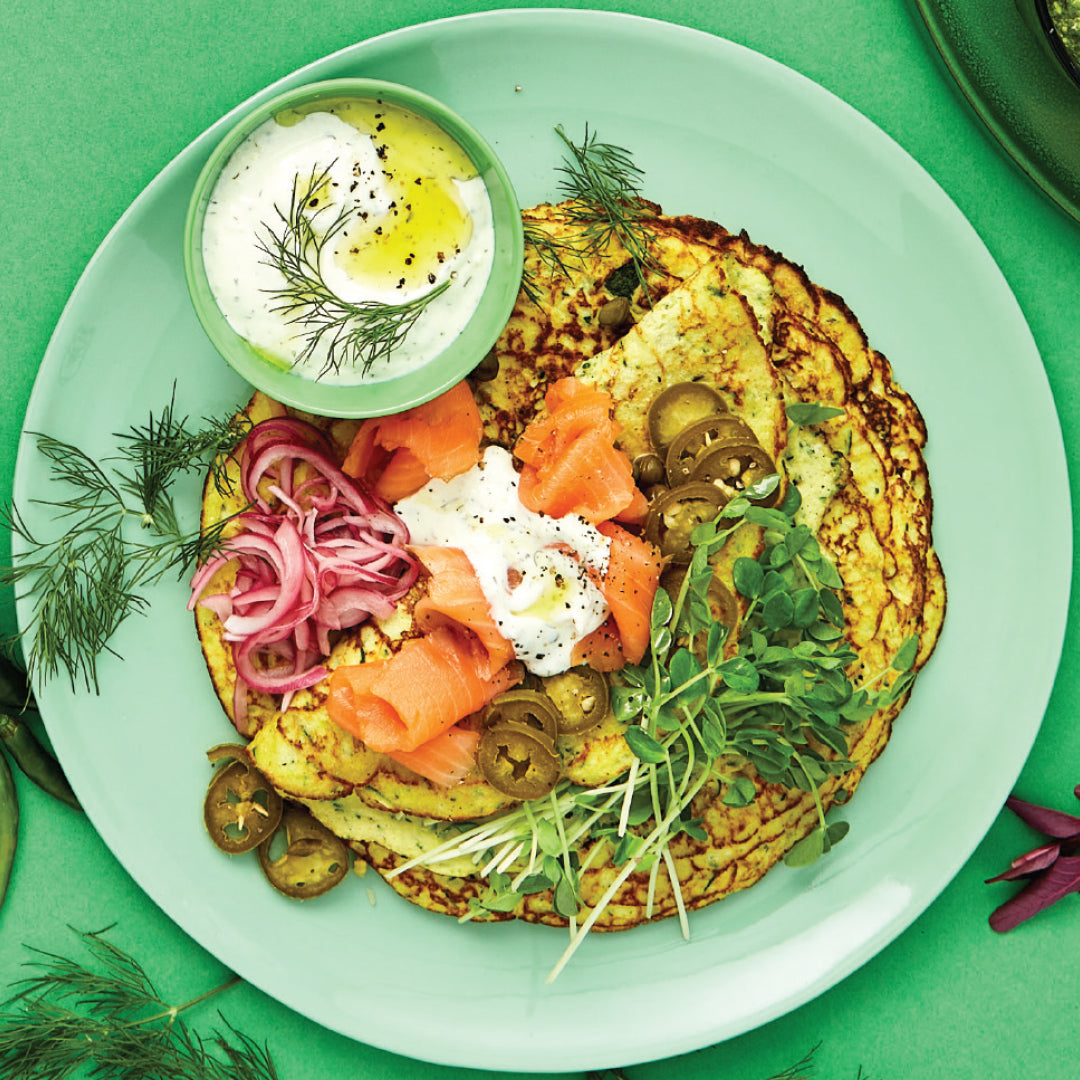 Smoked Salmon & Zucchini Crepes | Harris Farm Online
